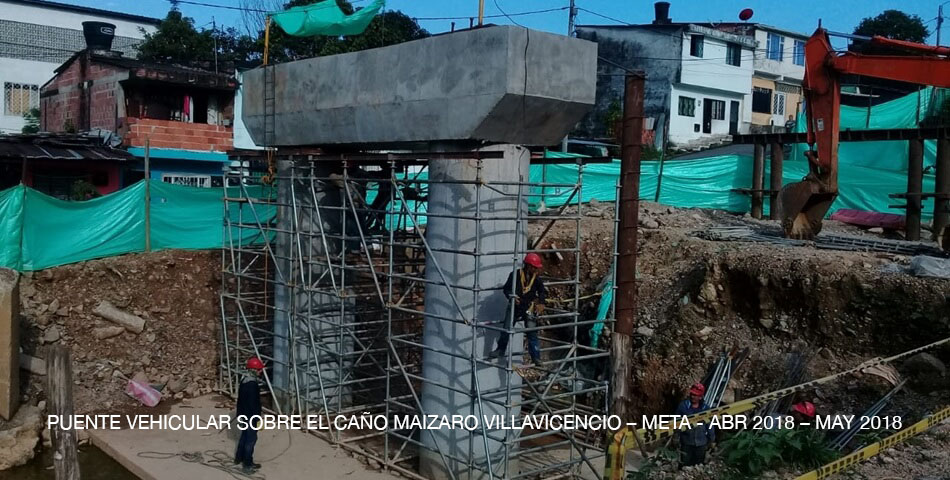 PUENTE VEHICULAR SOBRE EL CAÑO MAIZARO VILLAVICENCIO